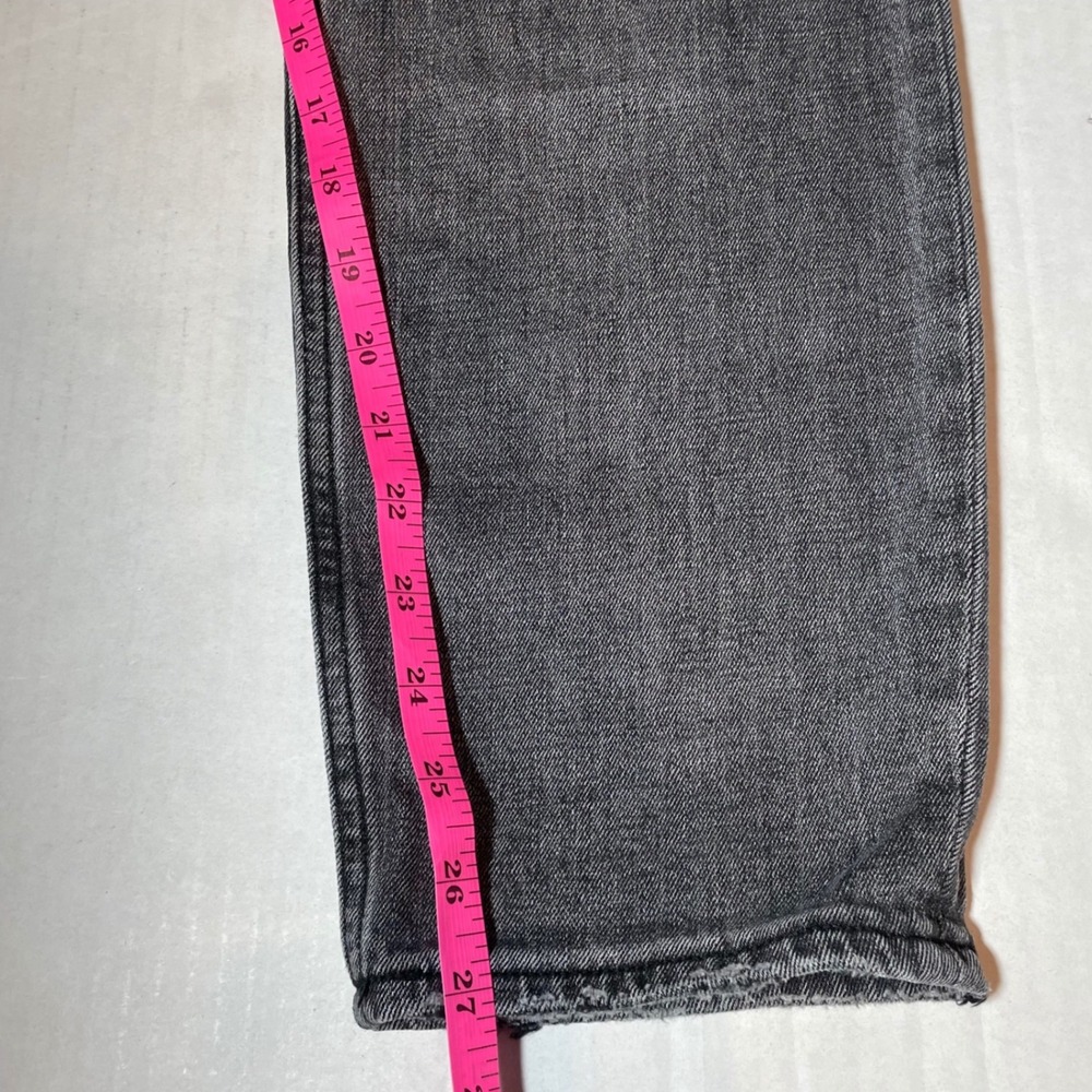 Abercrombie & Fitch Two Tone Split Black Grey High Rise Jeans Women 12R 31 - Picture 6 of 9